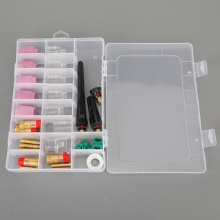 For WP-17/18/26 40PCS TIG Welding Torch Stubby Gas Lens  Glass Cup Kit