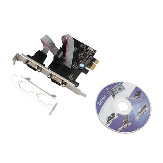 PCIE To 2-Port Dual RS232 Serial PCI-E Extender Board Adapter Card WCH382 Chip