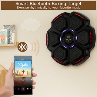 Bluetooth Smart Boxing Machine for Adults & Kids – Wall-Mounted Reflex Training Punching Workout Equipment for Home Office & Gym – Fun Fitness & Boxing Trainer