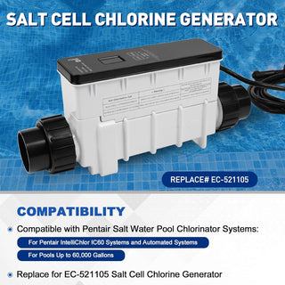Pentair IC60 Salt Cell Replacement – EC-521105, Softer Water, 60K Gallons Coverage