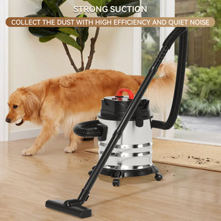 18L Handheld Ash Vacuum Cleaner,Pellet Stove Vacuum,16-18kpa Powerful Suction,Stainless Steel Canister,Dust Remove,For Home Office,Carpet Floors&Pet Hair