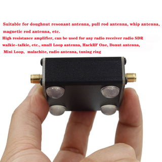 High Impedance Amplifier for SDR Walkie Talkie Small Loop Antenna Donut Antenna