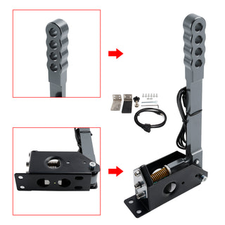 14Bit PC USB Sim Racing Handbrake with clamp for G25/G27/G29/T300/T500 For Asseto Silver