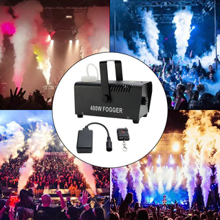 Mini 400W Fog Machine Fogging Machine Portable With Wireless Remote Control Club