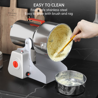 Topteng 700g 2400w Electric Grain Mill Grinder for Flour Wheat Grind Coffee Beans