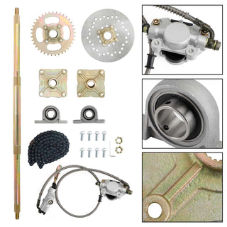 Various ATV Quad Go Kart Rear Live Axle Kit Sprocket Brake Wheel