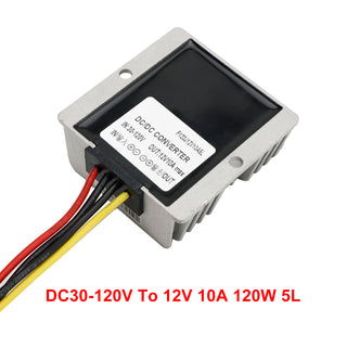 10A Waterproof DC/DC Converter Power Supply Regulator 30-120V Step Down To 12V
