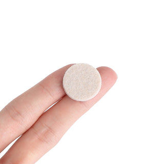 20mm STICK ON FURNITURE FELT PADS Anti-Skid Round Solid Oak Wood Floor Protector
