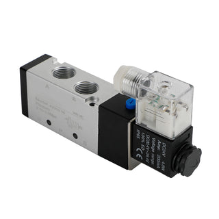 4V310-10 5 Way 2 Position PT3/8" DC 24V Pneumatic Electric Solenoid Air Valve