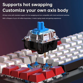 104Key Wired Mechanical Linear Switch Gaming Keyboard Hot-Swappable Customizable