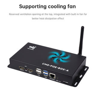 Raspberry Pi CM5 PoE Expansion Board Computing Module Baseboard Support M.2 NVMe