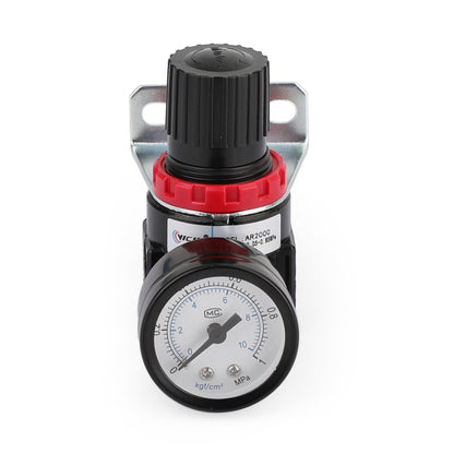 Air Control Compressor Pressure Gauge Relief Regulating Regulator Valve AR2000 Generic