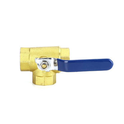 1" 3 Way Ball Valve Female L Port Vinly Insulation Handle 600 WOG DN25 Generic