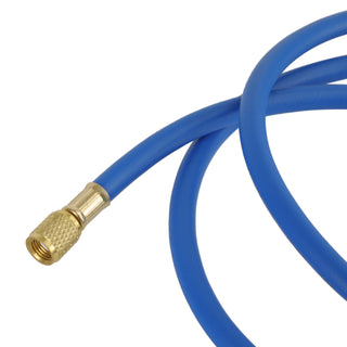 3x HVAC 1/4" SAE 600 PSI Charging Hoses W/ Shut Valve AC Refrigerant