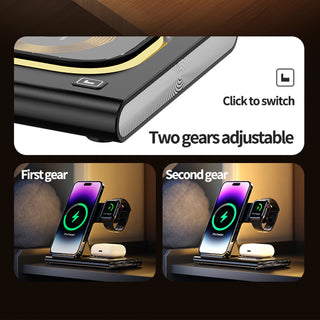 4 in 1 Charger Stand Multiple Devices Wireless Charger iPhone Charging Station