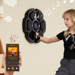 Bluetooth Smart Boxing Machine for Adults & Kids – Wall-Mounted Reflex Training Punching Workout Equipment for Home Office & Gym – Fun Fitness & Boxing Trainer