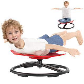 Sit + Spin 360¡ãSensory Spinning Seat Swivel Toy Kids Fish Wobble Chair Stool