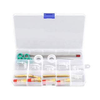 30Pcs TIG Welding Stubby Gas Lens  Cup Kit Fits For Tig WP-17/18/26 Torch