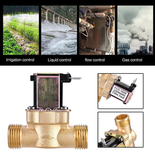 1/2" Ac 220V Normally Closed Electric Solenoid Valve For Solar Water Heater