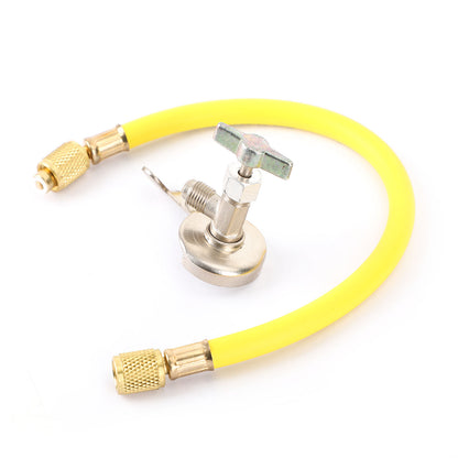 A/C Can Tap Tapper Refrigerant Charging Recharge Hose Valve Kit