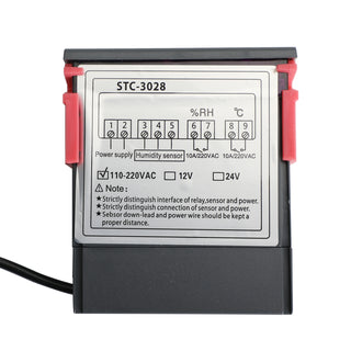STC-3028 AC110V-220V Digital Temperature Humidity Controller Thermostat+Probe