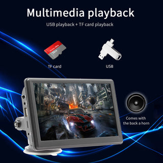 7"  Portable Wireless Carplay Car MP5 Player Multimedia Bluetooth Remote Control