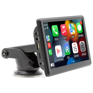 7"  Portable Wireless Carplay Car MP5 Player Multimedia Bluetooth Remote Control