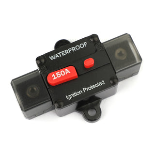 150A Circuit Breaker Ignition Protected Inline Reset Replace Fuse For Car Marine 150A Circuit Breaker Ignition Inline Automatic Reset Fuse For Car Audio Marine 150A AMP Circuit Breaker Ignition Inline Replace Reset Fuse For Car Audio Marine