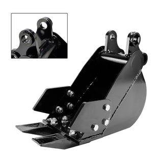 2-Teeth Trenching Bucket For Mini Excavator Attachment Narrow Rock Bucket 200mm