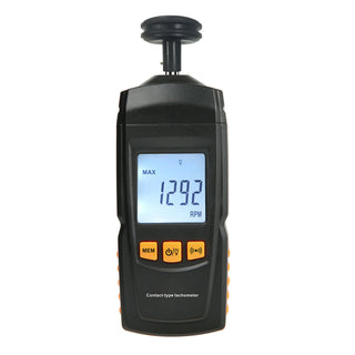 Handheld Digital Tachometer Contact Motor Tachometer Speedometer Tach RPM Tester