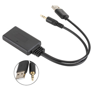 Car CD Audio Bluetooth 5.0 Receiver USB 3.5mm Jack Adapter For Car AUX Speaker