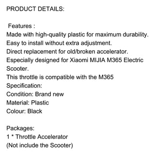 Accelerator Throttle Unit for Xiaomi M365 E-Scooter