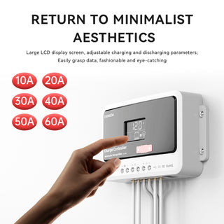 12V24V48V 10A-60A PWM Solar Controller Automatic Solar Controller Iron Phosphate