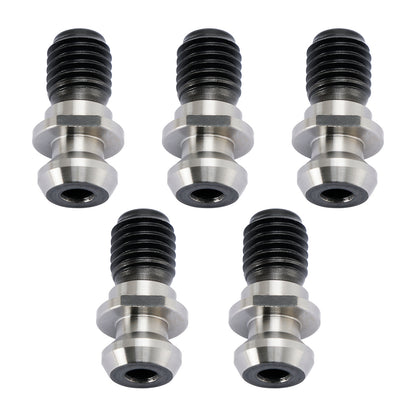 5 Pcs CAT40 45° 0.740" Pull Stud Retention Knob Fits Mazak Fadal CNC Silver