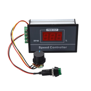 Areyourshop DC6-60V 12V 24V 36V 48V 30A PWM DC Motor Speed Controller Start Stop Switch