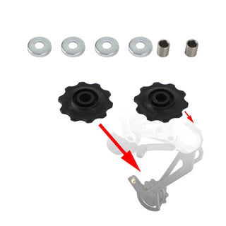 6mm Jockey Wheel Pulley Kit Vintage Simplex Suntour Derailleur