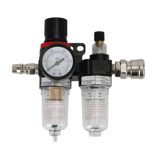 1/4" Air Pressure Regulator Compressor Moisture Trap Filter Oil Water Separator