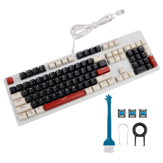 104-Key Wired Mechanical Linear Switch Gaming Keyboard Blue Switch Customizable