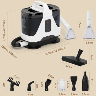 1700W High Power Steam Cleaner Portable Carpet and Upholstery Stain Remover