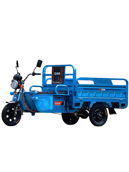 1200W Motor 60V 45Ah Lead Acid Battery Electric Cargo Tricycle 1.8*1.1 Meter