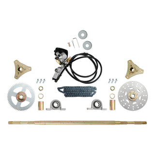 29 inch ATV Quad Go Kart Rear Live Axle Kit Sprocket Brake Hub