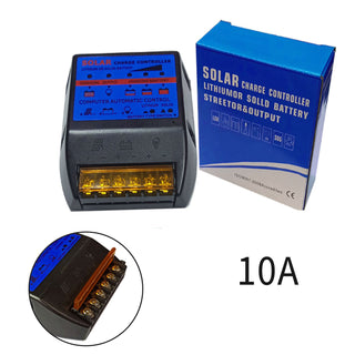 Solar Charge Controller PWM 10A 12V Build In Timer Battery Control Adapter Blue