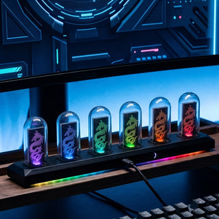 Nixie Tube Clock Wi-Fi SYNC 12/24H No Assembly Required A Retro Gift for Friends