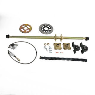 44.8 inch ATV Quad Go Kart Rear Live Axle Kit Sprocket Brake Hub
