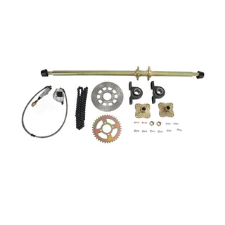 44.8 inch ATV Quad Go Kart Rear Live Axle Kit Sprocket Brake Hub