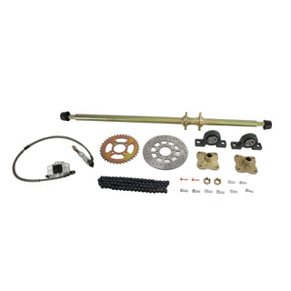 44.8 inch ATV Quad Go Kart Rear Live Axle Kit Sprocket Brake Hub