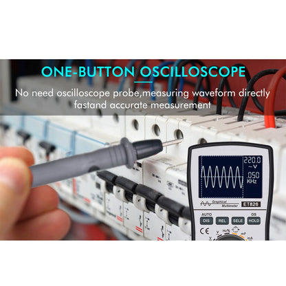 ET826 2 In 1 Digital Intelligent Oscilloscope Multimeter AC/DC Current Voltage Generic