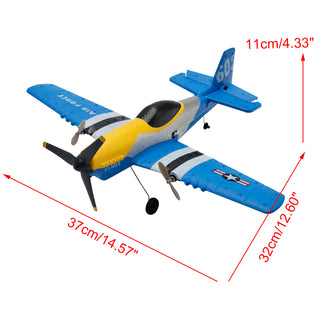 3Channel P51 Remote Control 2.4Ghz 6Axis Stabilizer Airplane Toy With 2Batteries Toy