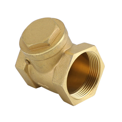 1-1/2" Female Thread Brass Horizontal DN15 One-Way Non-Return Swing Check Valve