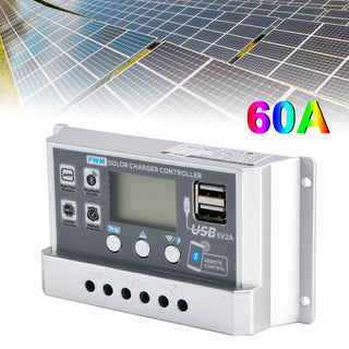 10A-60A PWM Solar Controller Display Current Solar Street Light Control 0V Start